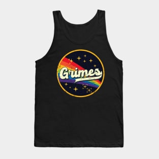 Grimes // Rainbow In Space Vintage Grunge-Style Tank Top